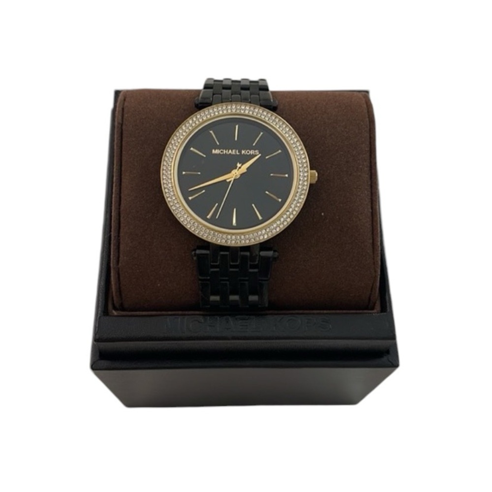 Michael Kors Black and Gold Women's Bracelet Watch